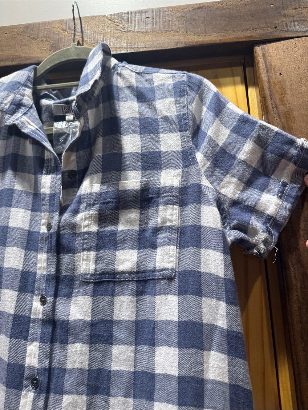 True Craft blue and white check dress XL - Picture 2 of 5